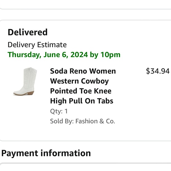 White cowgirl boots size 6.5 - Picture 4 of 9